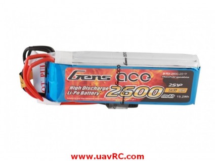 Gens ace 2600mAh 7.4V 2S1P Transmitter Pack Gens ace 2600mAh 7.4V 2S1P Transmitter Pack