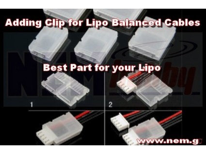 Protective AB Clip 14.8V Lipo with JST-XH Connector