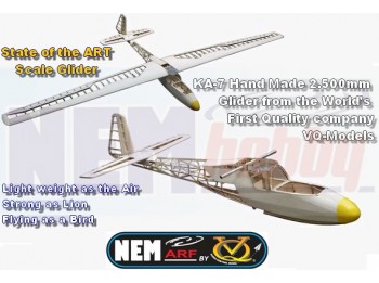 VQ KA-7 Glider 2.540mm ARF kit -VQA058