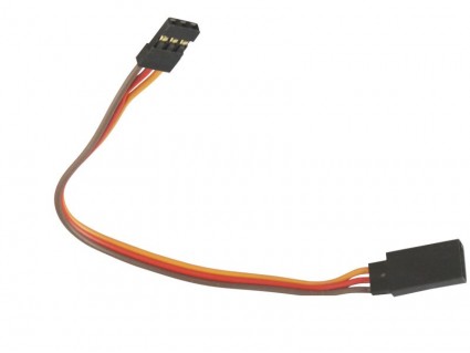 Extension servo cable 30cm - gold plug 22awg Extension servo cable 30cm - gold plug 22awg