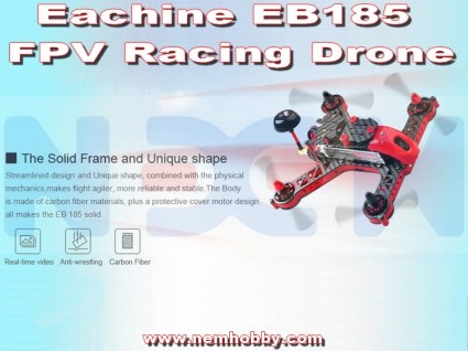 Eachine EB185 FPV Racing Drone ARF with OSD 5.8G, HD Camera