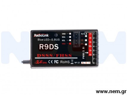 Radiolink R9DS 9-CH 2.4GHz DSSS & FHSS Receiver Radiolink R9DS 9-CH 2.4GHz DSSS & FHSS Receiver