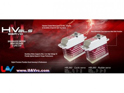 MKS Servo Deal Brushless Hv 3x HBL 960 cyclic, 1x HBL 990 Tail
