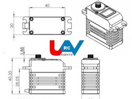 MKS Servo Deal Brushless Hv 3x HBL 960 cyclic, 1x HBL 990 Tail