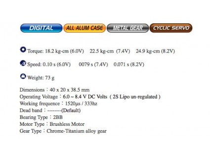 MKS HBL850 Digital HV Titanium Gear Servo -24.9kg-0.071sec