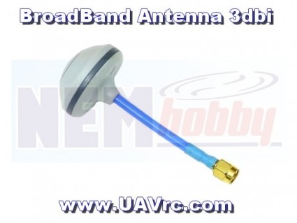 Antenna Broadband 3dbi, 4 leafs -SMA