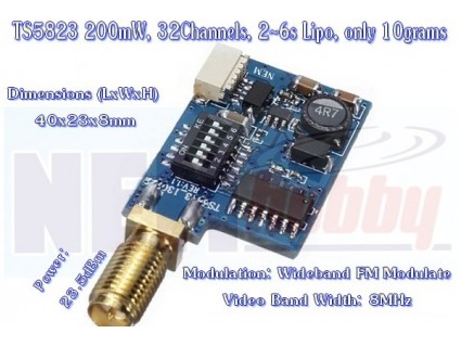 Transmitter 200mW 5.8GHz 32CH