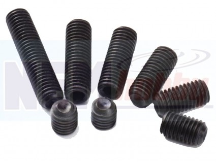 Grub Screw M3x3mm Hex Socket Carbon Steel -Black x10pcs