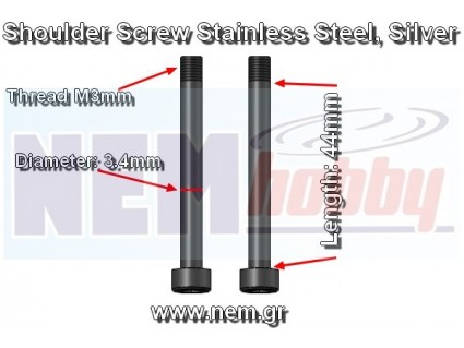 Shoulder Bolt F3.4x40xM3mm -Stainless steel
