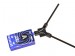 Antenna support flat mounting, black -04953