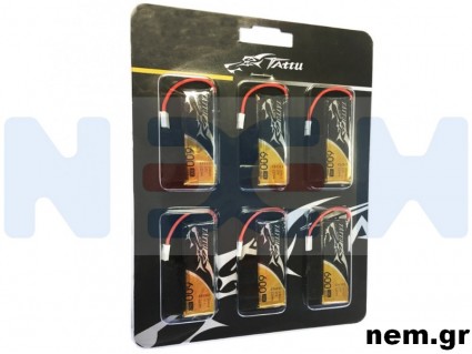Tattu 600mAh 3.7V 30C 1S1P Lipo Battery Pack with JST Plug (6 pcs/pack) Tattu 600mAh 3.7V 30C 1S1P Lipo Battery Pack with JST Plug (6 pcs/pack)