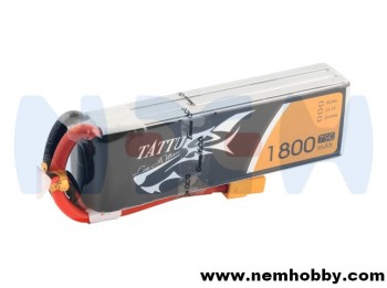 TATTU 1800mAh 11.1V 75C 3S1P Lipo Battery Pack with XT60