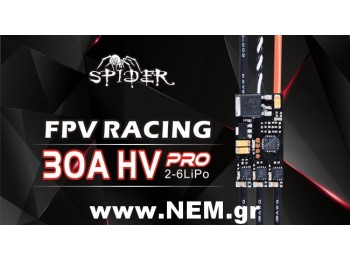 ZTW Spider ESC 30A HV Pro, OPTO -2-6s Lipo