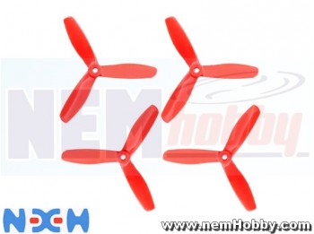 NEM Three Blades 5040 PC Unbreakable Props 2 Pair/4pcs -Red
