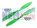 Gemfan Slow-Fly 12x4.5" Props set CW+CCW -Green/Orange
