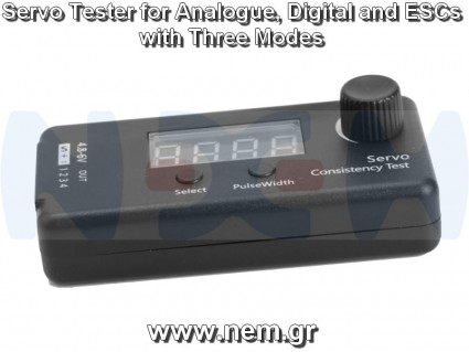 Servo Tester Digital with LCD Screen, 3-Modes, for RC Airplanes, Helicopters, Car, Boats, Robots -4.8-6Volts