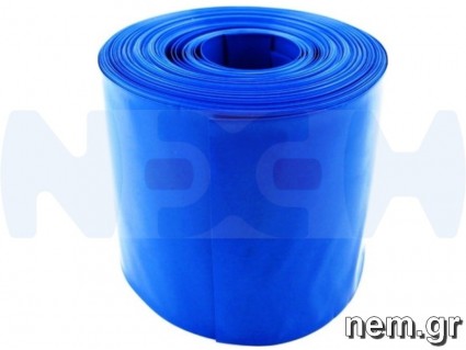 PVC Shrink Tube 120/180mm, 1mtr. -Blue, for Lipo-LiFe Batteries