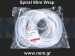 Spiral Wire Wrap Tube 6mm x1meter -Black/White