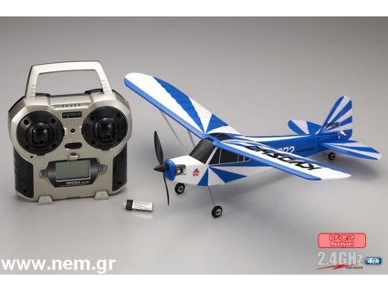 Kyosho Minium CLIPPEDWING CUB 2.4GHz Readyset -Blue -10752RS-CBL