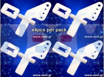 POM Horn, 4-Holes x4 pcs