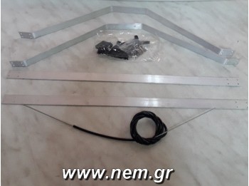 Float set 60size with Rudder all Fiberglass painted -Yellow/Red/Blue colors