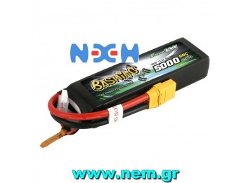 Gens ace 5000mAh 11.1V 3S1P 60C Lipo Battery Pack with XT90 Plug-Bashing Series