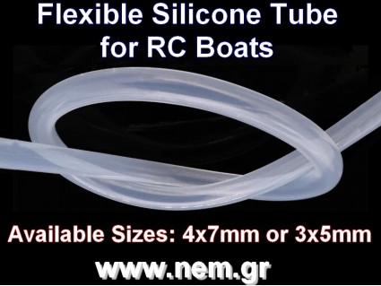 Silicone Tube 4x7mm x1 meter, Heat Resistant WaterCooling - RC Boat, Agricalture Drones