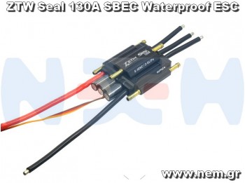 ZTW Seal 130A Brushless ESC Waterproof All Metal Case for RC Jet, Boat Model