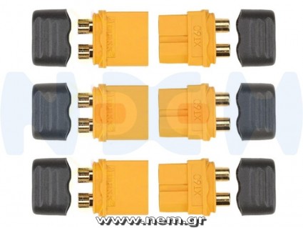 Amass XT60L connector set x3 Pairs
