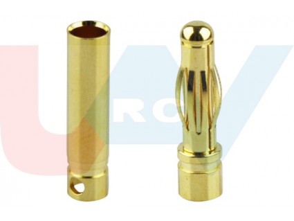 4.0mm Gold-Plated Bullet Connector Set (75A High-Current)