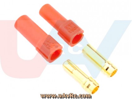 XT150 Connectors 2x set -4pcs -Black/Red