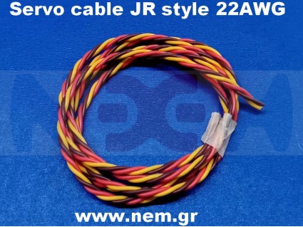 RC Servo Wire 22AWG JR Style - High-Flex Twisted Anti-Interference (60 Cores)