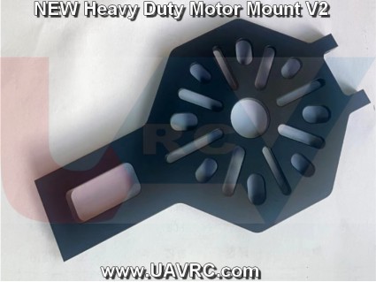 Universal Heavy-Lift Motor Mount for 25 - 45mm Tubes | Fits U8 U15 II 8318 | CNC Black Universal Heavy-Lift Motor Mount for 25 - 45mm Tubes | Fits U8 U15 II 8318 | CNC Black