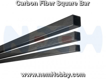Carbon Fiber Square Bar 3/4/6/8/10 x 1000mm