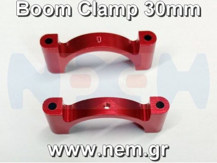 CNC Aluminum 30mm Boom Clamps -Red Color CNC Aluminum 30mm Boom Clamps -Red Color