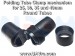 Folding Mechanism for Round Tubes 25/30mm -Black Matte Anodized