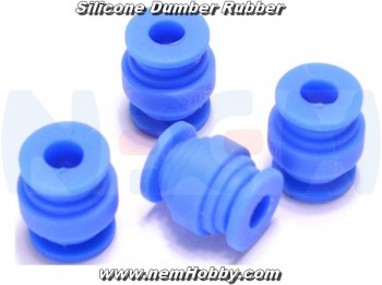 Dumper Rubbers 21x17mm x4 pcs -Blue