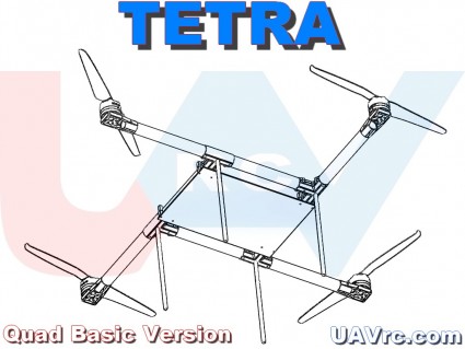 TETRA Quad Basic kit, Open Platform UAV Drone Frame by nem