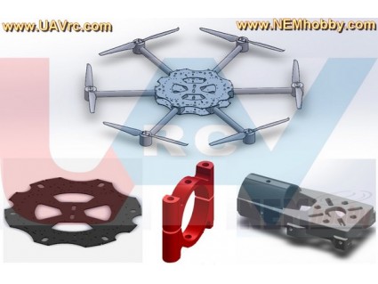 Carbon Fiber Frame with CNC Boom Clamps F333x2mm -Combo