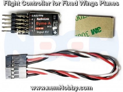 Radiolink Byme-A Flight Controller with Vertical Mode Integrated Gyro 3D for Fixed Wing(F3P)