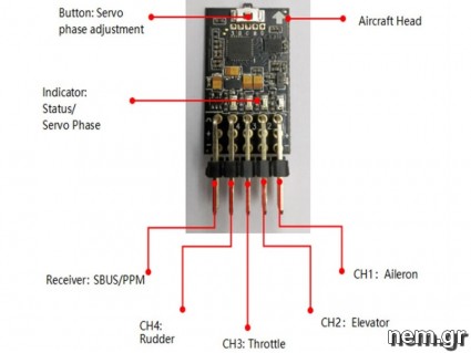Radiolink Byme-A Flight Controller with Vertical Mode Integrated Gyro 3D for Fixed Wing(F3P)