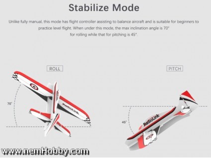 Radiolink Byme-A Flight Controller with Vertical Mode Integrated Gyro 3D for Fixed Wing(F3P)