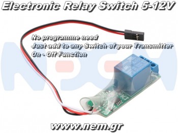 RC Relay Switch PWM 20A , 5-9VDC-RC Models, Boats, Planes, Drones