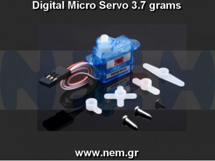 Micro Digital Servo 3.7g, Torque 0.80kg-cm, Speed 0.09sec