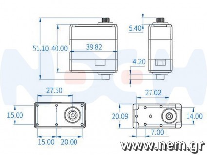 Digital Metal Gear HV Servo 270 Degrees 20kg-cm, 0.13sec -for Robot, Adruino, DIY Digital Metal Gear HV Servo 270 Degrees 20kg-cm, 0.13sec -for Robot, Adruino, DIY