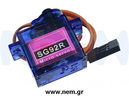 SG92R Mini Servo 9g, 2.5kg-cm, 0.10sec for RC Models, Robots