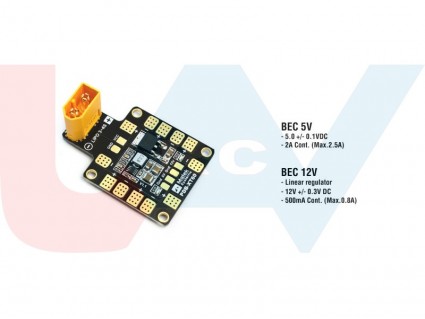 Matek Systems PDB-XT60 with BEC 5V & 12V