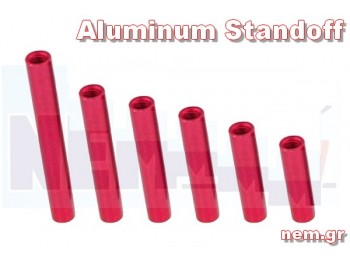 Standoff Aluminium Round M3x10-45mm -Red color
