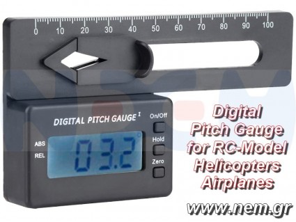 Digital Pitch Gauge for RC-Model Helicopters and Airplanes Digital Pitch Gauge for RC-Model Helicopters and Airplanes