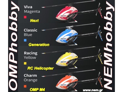 OMPHOBBY M4 RC Helicopter Κιt -Viva Magenta -OSHM401K